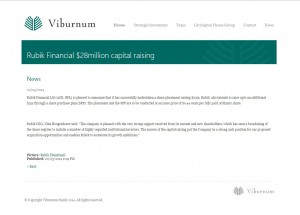 Viburnum Funds News Article